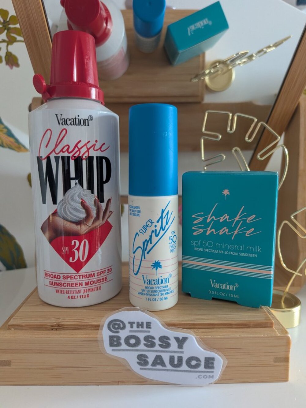 VACATION Sunscreen Bundle: Classic Whip SPF 30, Super Spritz, Mineral Milk SPF